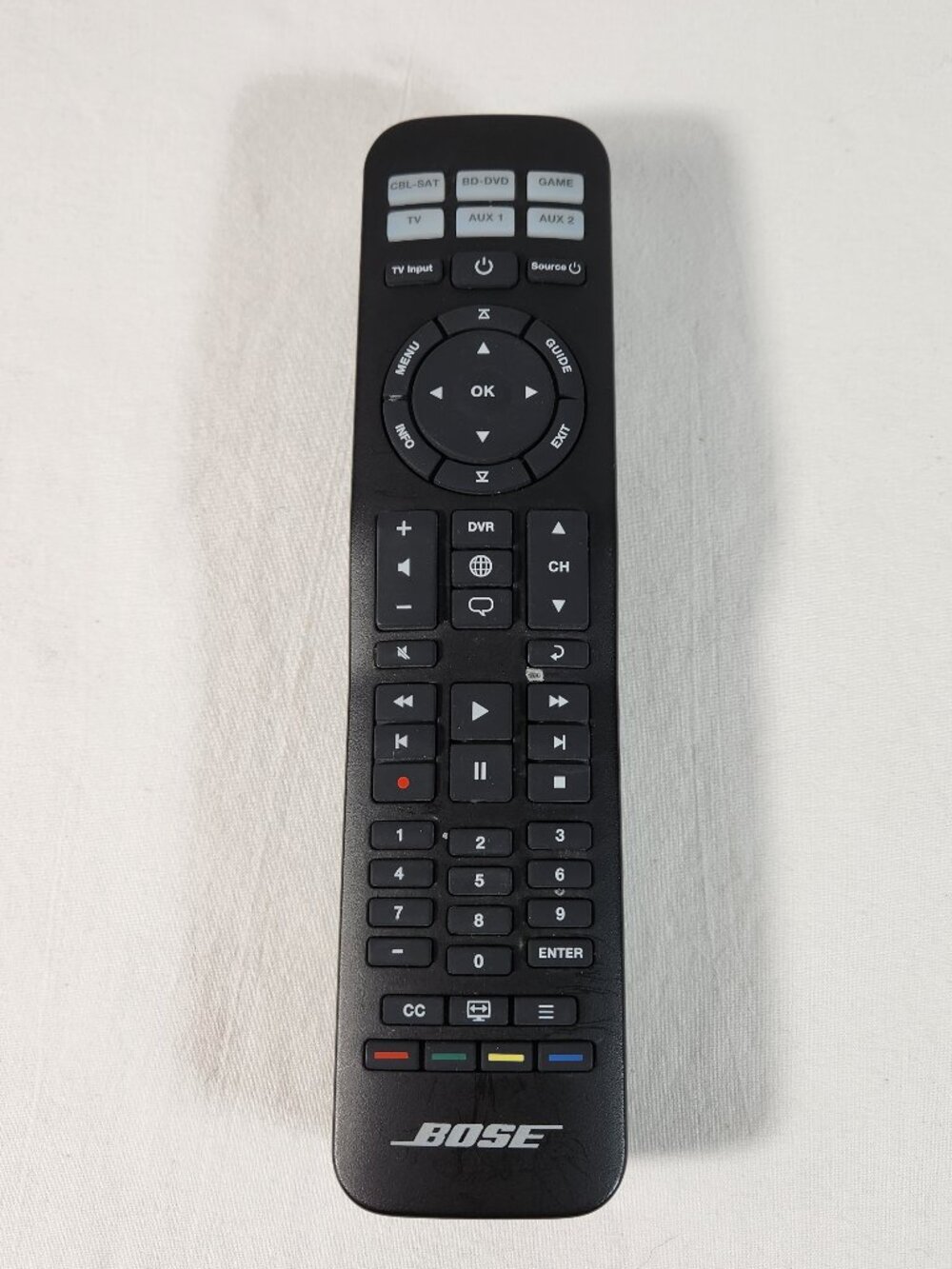Bose Universal Remote Control 714919-001S Tested Working OEM Black EUC FAST Ship